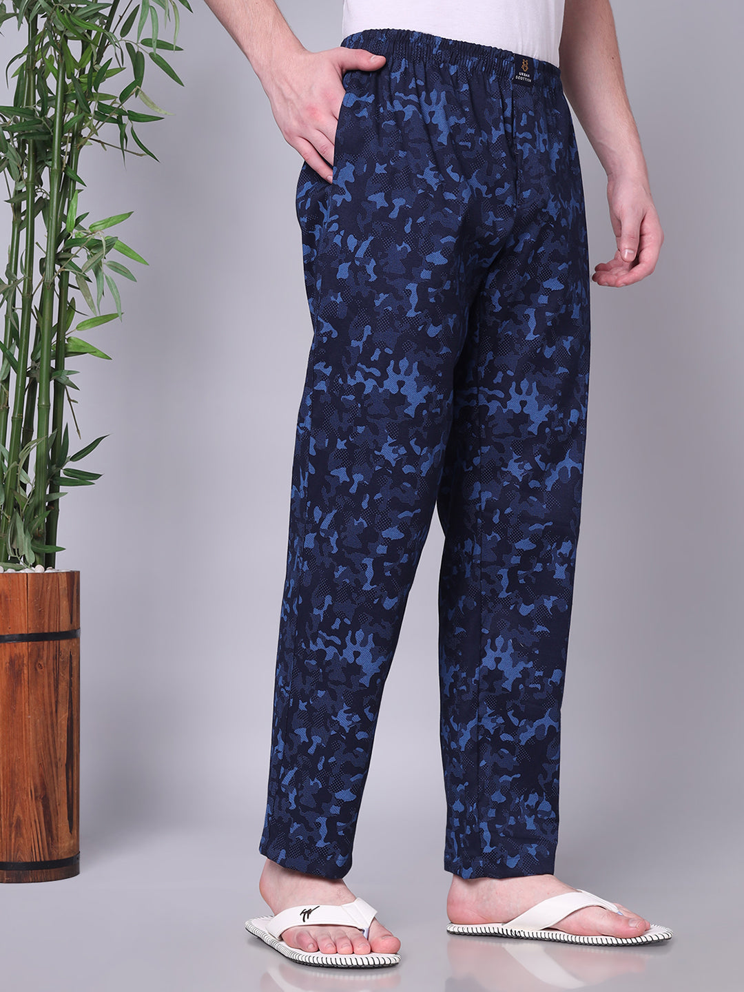 URBAN SCOTTISH Men's Cotton Pyjama Regular Fit with Side Pockets