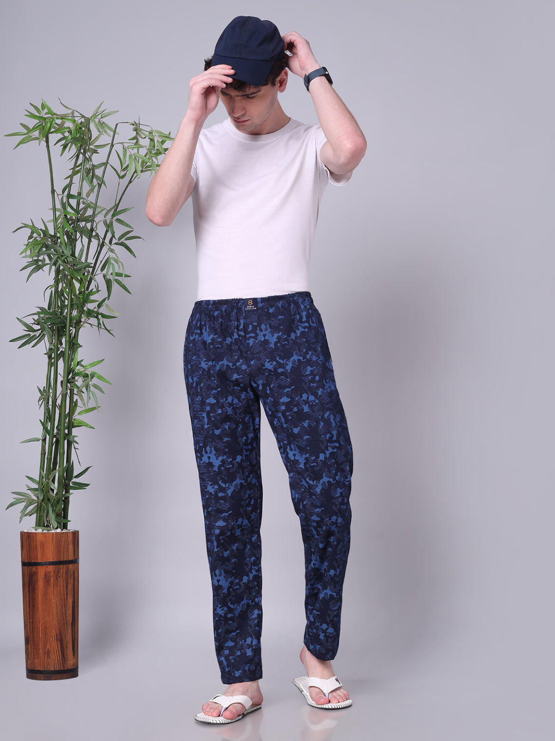 URBAN SCOTTISH Men's Cotton Pyjama Regular Fit with Side Pockets