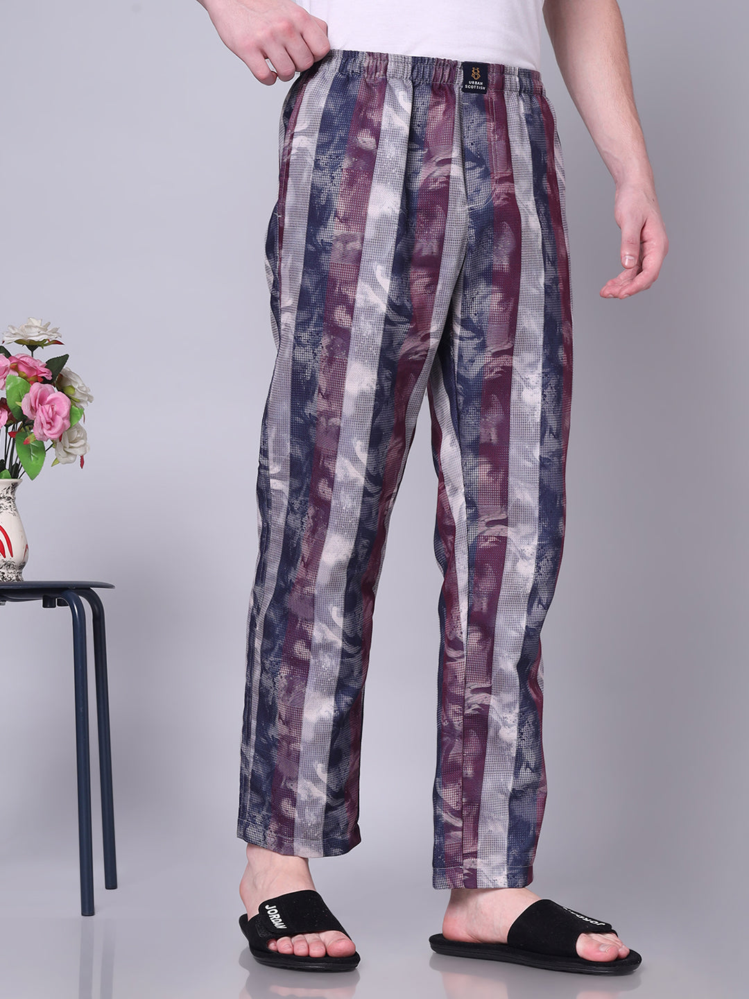 URBAN SCOTTISH Men's Cotton Pyjama Regular Fit with Side Pockets