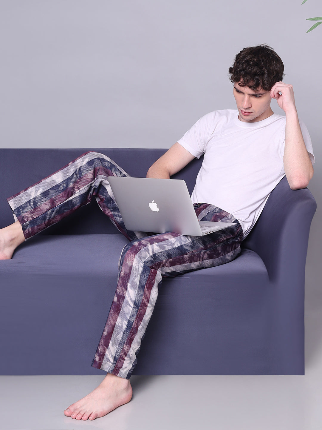 URBAN SCOTTISH Men's Cotton Pyjama Regular Fit with Side Pockets