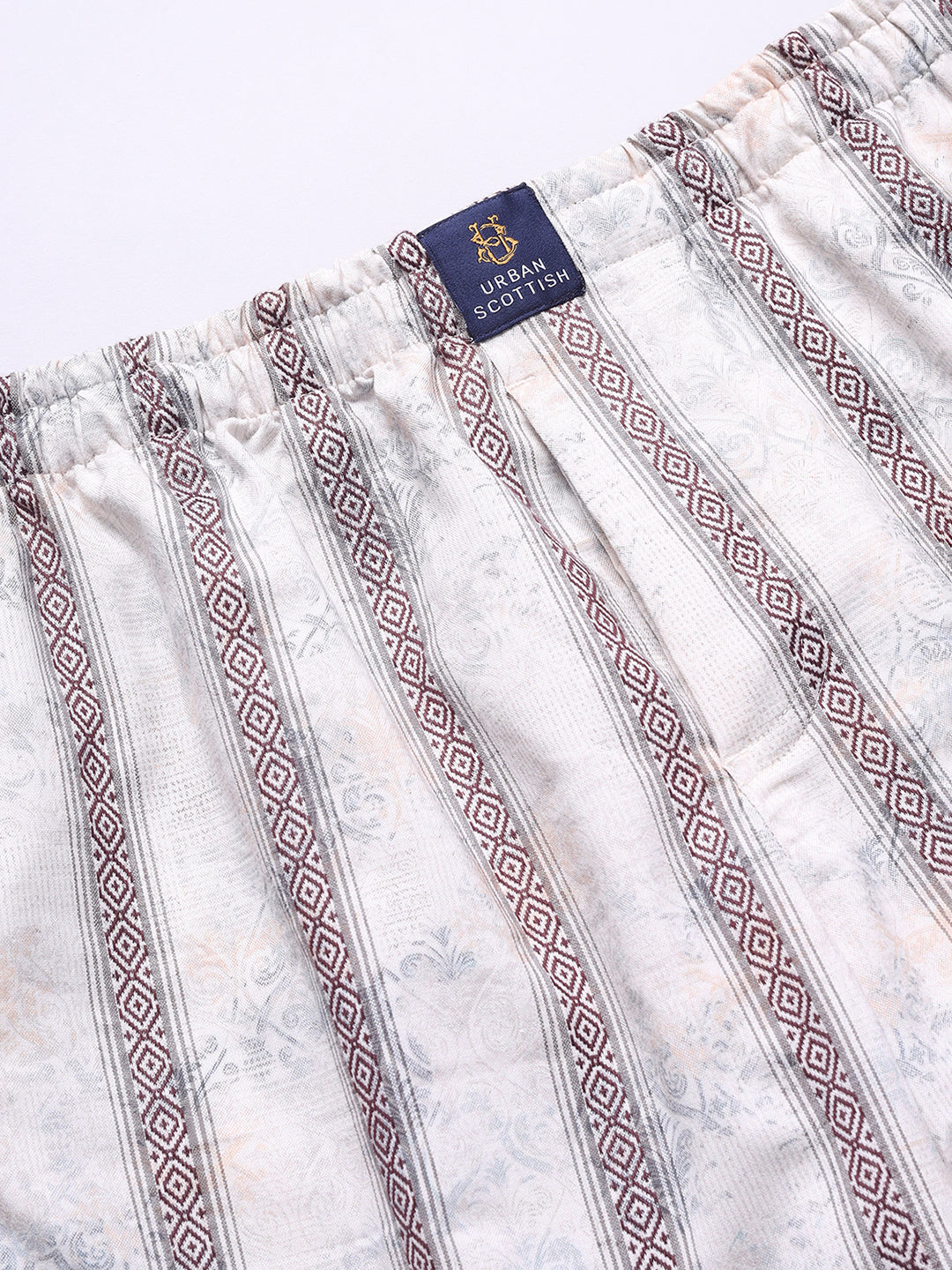 URBAN SCOTTISH Men's Cotton Pyjama Regular Fit with Side Pockets