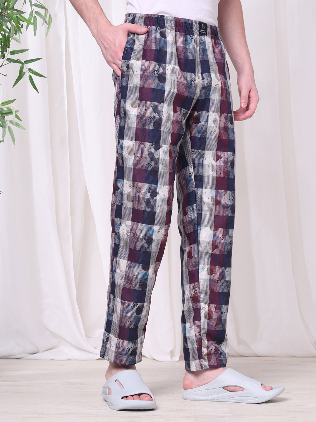 URBAN SCOTTISH Men's Cotton Pyjama Regular Fit with Side Pockets