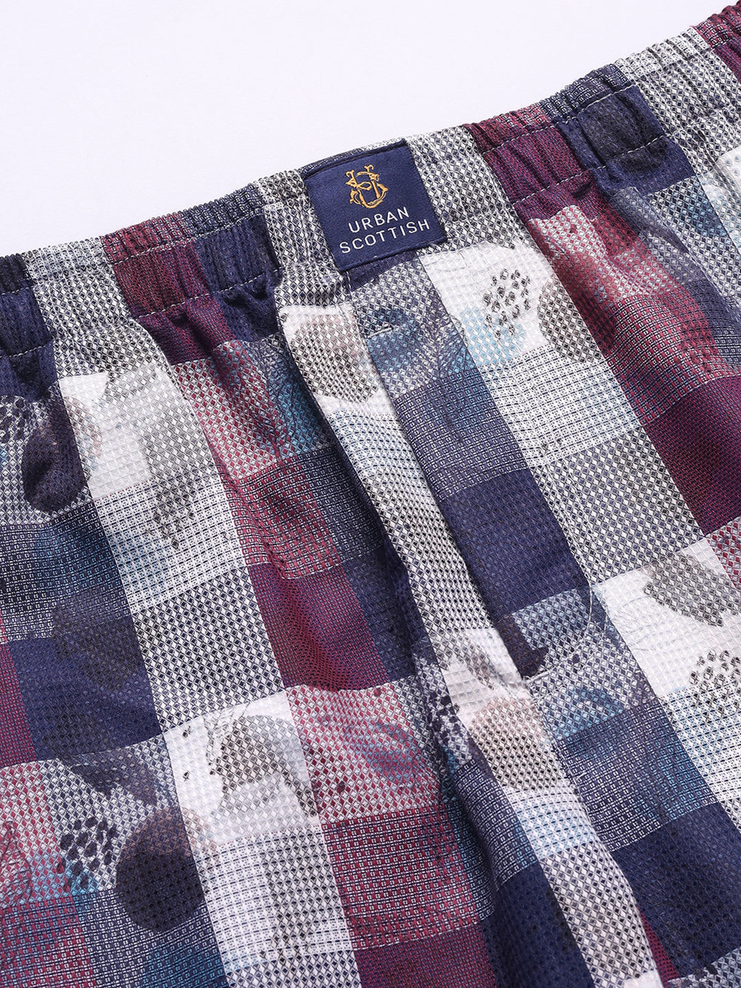 URBAN SCOTTISH Men's Cotton Pyjama Regular Fit with Side Pockets