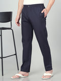 Men's Cotton Black Pyjama Regular Fit with Side Pockets