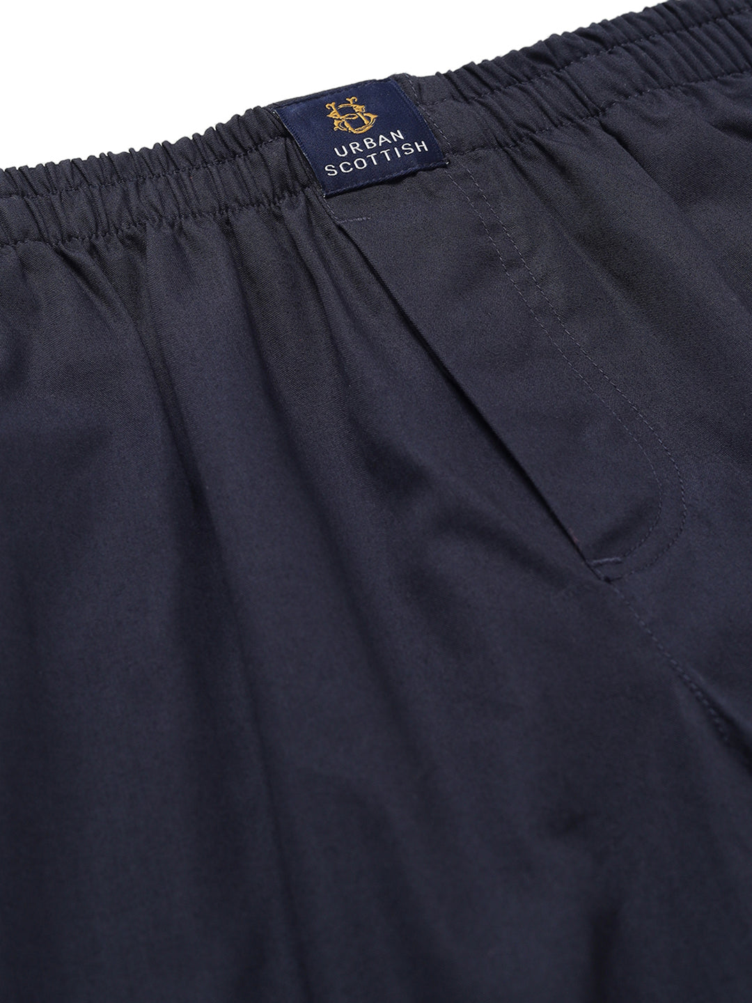 Men's Cotton Black Pyjama Regular Fit with Side Pockets