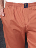 Men's Cotton Brown Pyjama Regular Fit with Side Pockets