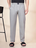 Men's Cotton Grey Pyjama Regular Fit with Side Pockets