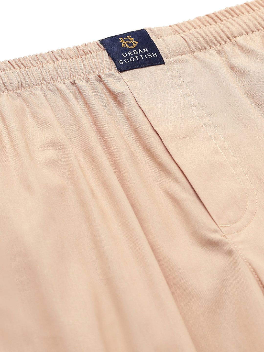 Men's Cotton Beige Pyjama Regular Fit with Side Pockets