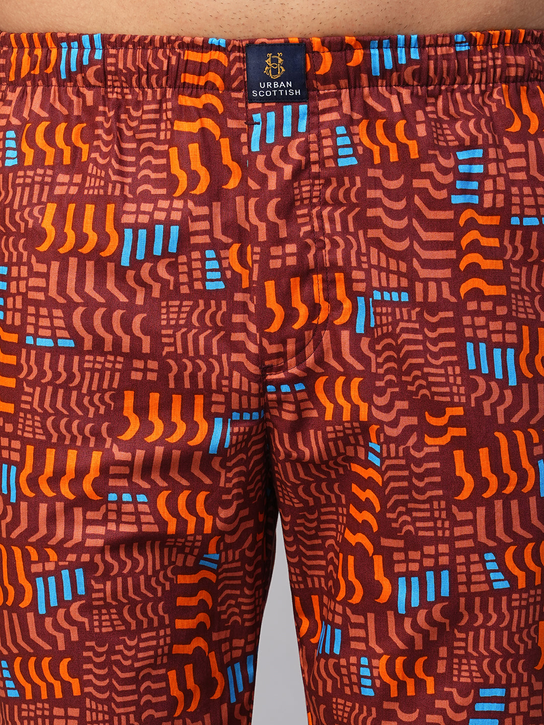 Men's Printed, Multicolor, Cotton, Regular Fit, Elasticated, Waistband, Pyjama  With Side Pockets